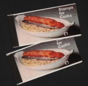 Stamps for Cooks pair of prestige booklets (SG ZP1), 1969, identical pair.  Good condition.  All