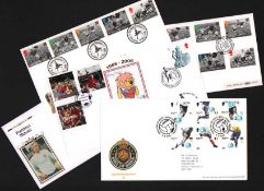 Football Covers Collection. Nice collection of recent 1993 - 2006 football first day covers -