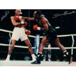 Simon Brown and Maurice Blocker double autographed high quality 16x12 inches colour photograph of