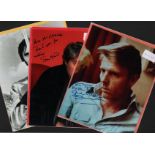 Vintage British Actors Autograph Collection. Eight good quality 8x10 inch photographs,