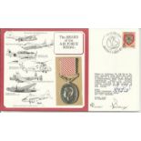 The Award of the Air Force Medal cover signed by WWII Victoria Cross winner Rod Learoyd VC Good