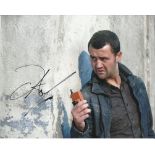 Daniel Mays autographed colour 8x10 photo. Starred in Outcasts and Doctor Who. Good condition. All
