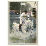 ñ Ian Stark signed postcard nice horse scene - Good condition. All signed items come with