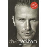 David Beckham signed David Beckham ñ my side hardback book.  Signed on inside title page.  English