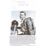 Colonel Harold Fischer Signature of a great USAF pilot†ace of the Korean War with 11 victories. Shot