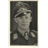 Werner Schrˆer KC OL S signed 6 x 4 wartime Hoffman portrait photo (12 February 1918 in M¸lheim an
