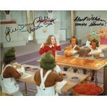 Willy Wonka multi signed: 8x10 inch photo from the classic film 'Willy Wonka & the Chocolate