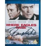 Where Eagles Dare Bluray: Region Free BluRay disc signed to the cover by Derren Nesbitt, who played