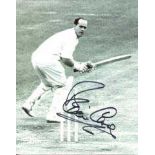 Brian Close: 8x10 inch photo signed by former England cricket captain Brian Close Good condition.