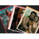 Shirley Jones Autograph Collection. Nine vintage 8x10 inch photographs, each autographed