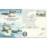 US Navy Ace Captain David McCampbell signed 40th Anniversary of VE Day cover. McCampbell was the