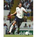 Jamie Redknap Colour 8x10 photo autographed by footballer Jamie Redknapp. Seen here in Spurs kit.
