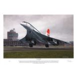 _Concorde Limited edition signed print:_A New Age Begins. Depicting the first scheduled flight, 21st