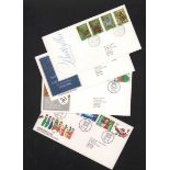 Post Office First Day cover collection 1981 - 1983. Original brown Post Office First Day Covers