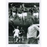 Jack Charlton autographed high quality 16x12 inches black and white montage photograph. 1966 World