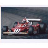 Niki Lauda. 10x8 picture in Formula 1 car. Excellent.Good condition. All signed items come with