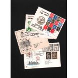 First Day cover collection 1968 - 1985. Original brown Post Office First Day Covers album containing