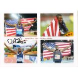 David Oliver autographed high quality 16x12 inches colour photograph. Nice montage shot of the