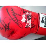Muhammad Ali and Heavyweight Boxers signed boxing glove. Superb full size Lonsdale boxing glove