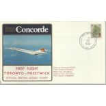 Concorde Toronto-Prestwick First Flight dated 1st September 1979Good condition. All signed items