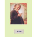 Lord of the Rings - Ian Holm. Signature mounted with picture in character as ëBilbo Bagginsí from