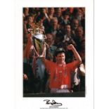 Bryan Robson autographed high quality 16x12 inches colour photograph. Nice print of the legendary