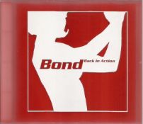 Bond back in action CD. Signed on inside leaflet by Caroline Munro, Fiona Fullerton, Shirley Eaton,