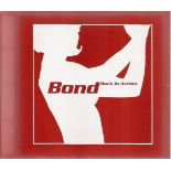 Bond back in action CD. Signed on inside leaflet by Caroline Munro, Fiona Fullerton, Shirley Eaton,