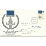 Scarce 1990 50th Anniversary of the George Cross cover with BFPS 2490 postmark, George Cross stamp
