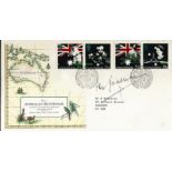 Sir Don Bradman signed 1988 Australian Bicentenary first day cover. Legendary cricketer. Good