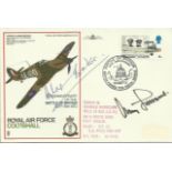 Legendary fighter ace Douglas Bader and youngest ever German General Adolf Galland signed cover.