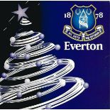 Bob Latchford signed Everton FC blank greeting card. Good condition. All signed items come with