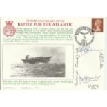 50th Anniversary of the Battle for the Atlantic cover signed dated 22 May 1993 HMS Biter with 811