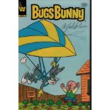 Mel Blanc signed comic. 1983 Bugs Bunny comic signed on the front by Mel Blanc (1908 - 1989), the