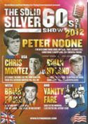 Brian Hyland and Brian Poole signed flyer for The Solid Silver 60’s show Good condition. All signed