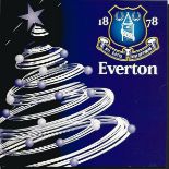 Bob Latchford signed Everton FC blank greeting card. Good condition. All signed items come with