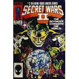 Stan Lee signed Secret Wars II no 3 comic. Signed on the front cover by the American comic book