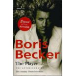 Boris Becker signed The Player the autobiography. Paperback book. Signed on the inside title page by