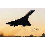 Captain Jock Lowe Concorde Pilot Signed 12 X 8 Good condition. All signed items come with