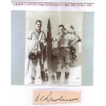 Group Captain Alan C. Rawlinson OBE DFC* AFC RAAF Signature of Desert air campaign ace with 8