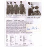 Major General Werner H. Christie DSO DFC R.Norge AFRAF Signature of ace with 9 victories.