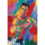 LeRoy Neiman signed Muhamamd Ali Print. In this special print, the undisputed champion of the art of