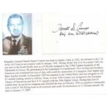 Brigadier General Darrell F. Cramer USAF Signature of ace with 13 victories.