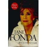 Jane Fonda signed My Life so far autobiography. Signed on the inside title page by the two time