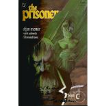 Patrick McGoohan signed graphic novel comic. DC Comics The Prisoner book, signed on the front by