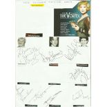 Theatre Collection seventeen A4 pages signed by casts of famous stage shows about 100 autographs