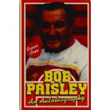 Multi signed Bob Paisley an autobiography. Signed on the inside front page by 11 and a further 4