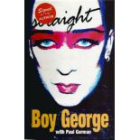Boy George autographed book. Hardback edition of Straight signed on the title page by Boy George,