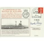 Admiral Sir Mark Pizey signed cover to Commemorate the Battle of Jutland. Good condition. All
