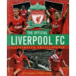 Mark Lawrenson signed book. Hardback edition of the official Liverpool FC Illustrated History.